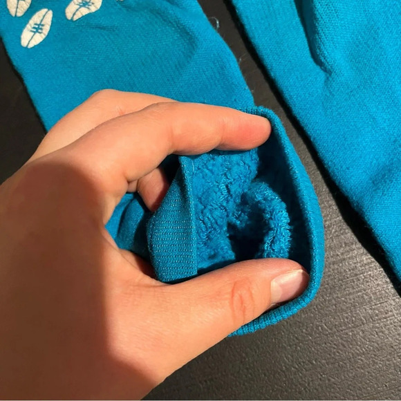 Vintage Miami Dolphins Non Slip Grip Socks Blue Football - Picture 4 of 5